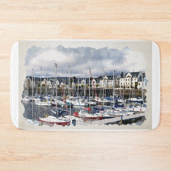 Item preview, Inverkip Marina Village Watercolour designed and sold by RJW Images.