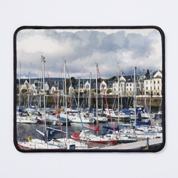 Item preview, Inverkip Marina Village Watercolour designed and sold by RJW Images.