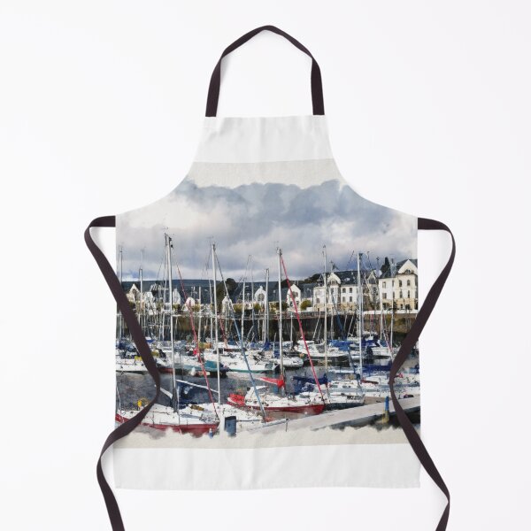 Item preview, Inverkip Marina Village Watercolour designed and sold by RJW Images.