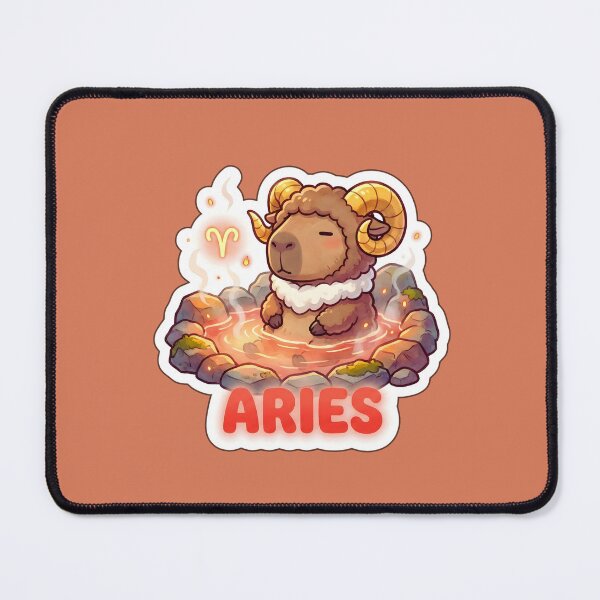Item preview, Zodiac Capybara Onsen – Aries Cute Hot Spring Capybara designed and sold by Nuist25.