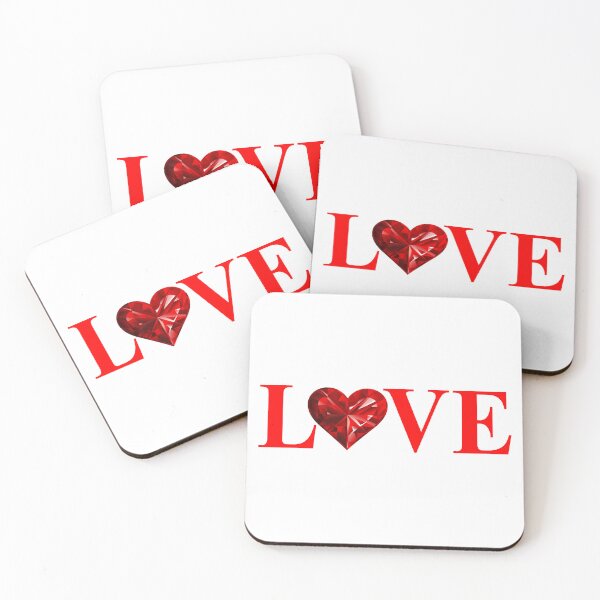 Item preview, "LOVE with Red Diamond Heart" - Valentine’s Gift for Lovers 2 designed and sold by HGstudioDesign.