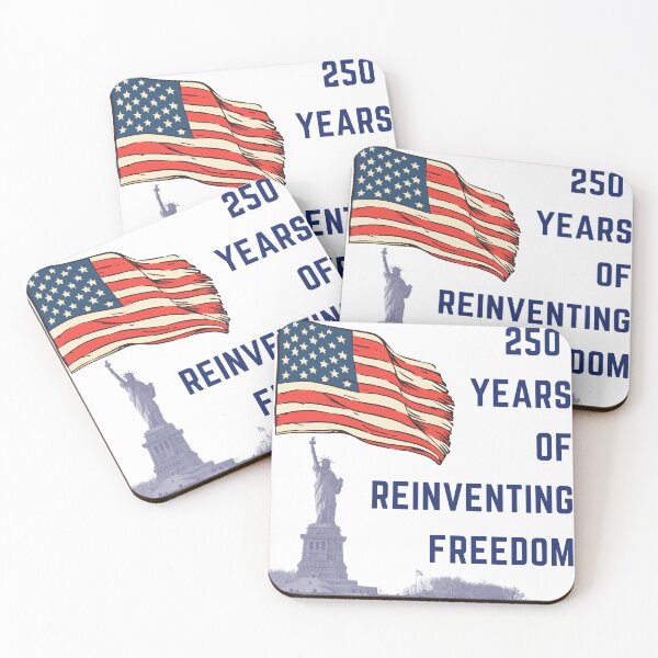 Item preview, 250 Years Reinventing Freedom – Flag & Liberty Epic T-shirt designed and sold by digitalbitcraft.