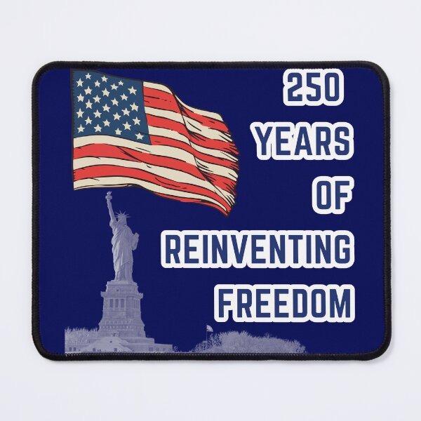 Item preview, 250 Years Reinventing Freedom – Flag & Liberty Epic T-shirt designed and sold by digitalbitcraft.