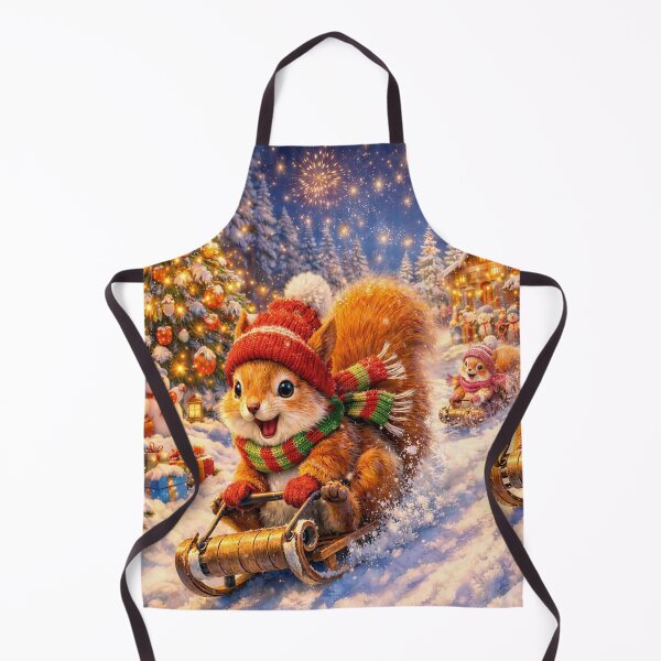 Item preview, Squirrels Sliding on Sleds designed and sold by M-Y-A-R-T-.
