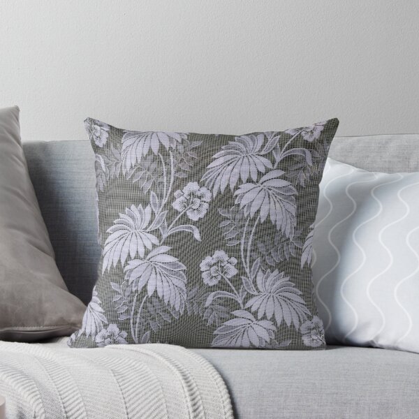 Item preview, Muddy gray colour background with designer leaf pattern  designed and sold by Chirayu1111.