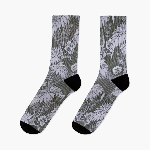 Item preview, Muddy gray colour background with designer leaf pattern  designed and sold by Chirayu1111.