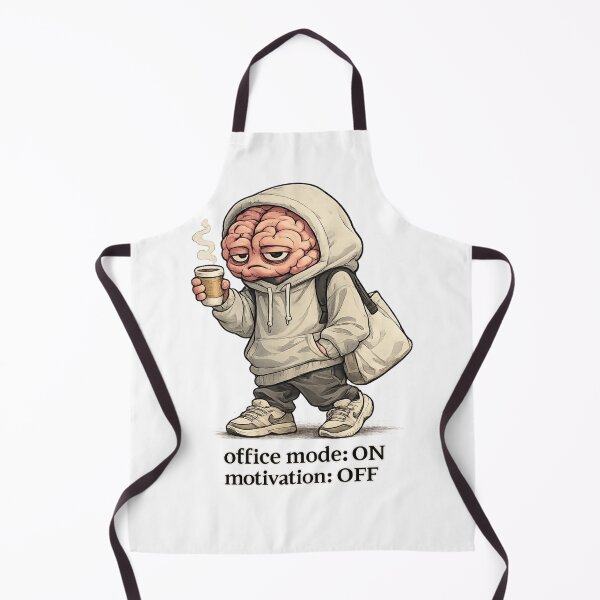 Item preview, Office Mode On Motivation Off – Gen Z Work Humor Brain designed and sold by CraftLum.