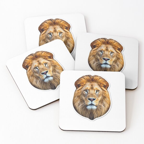 Item preview, Majestic Lion Face Sticker designed and sold by MiniPrintMagic.