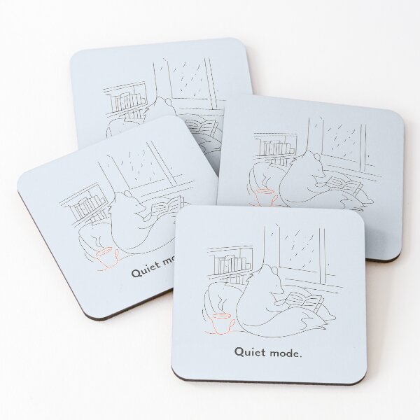 Item preview, Quiet Mode Fox Illustration – Minimal Cozy Vibes designed and sold by Still Breathing Studio.