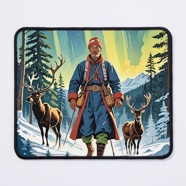 Item preview, The Enchanting Lapland – Vintage Finland Travel Poster designed and sold by MooLaLa.Store.