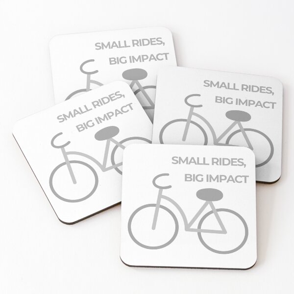Item preview, Small Rides Big Impact Bicycle Art designed and sold by Porpor Artwork.