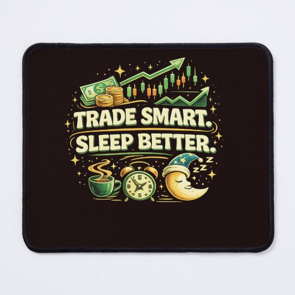 Item preview, Trade Smart Sleep Better – Trader Lifestyle Retro Stock Market Quote Design designed and sold by masteryStore.