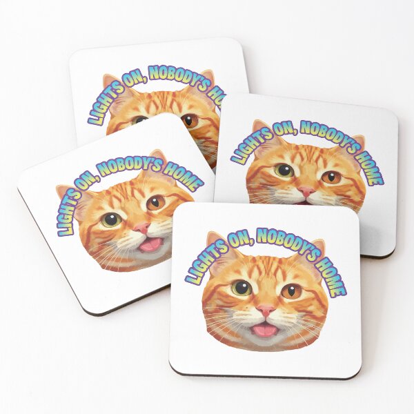 Item preview, Lights Are On But Nobody's Home - Derpy Ginger Cat designed and sold by Petzzz.