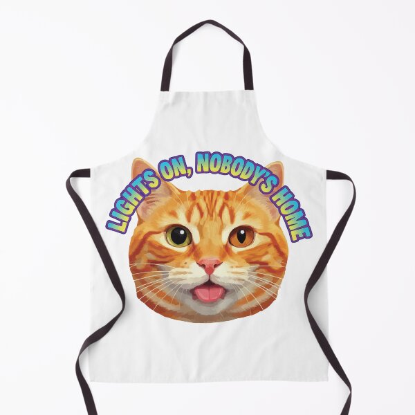 Item preview, Lights Are On But Nobody's Home - Derpy Ginger Cat designed and sold by Petzzz.
