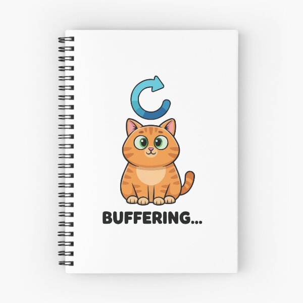 Item preview, Buffering... Please Wait - Orange Cat Loading designed and sold by Petzzz.
