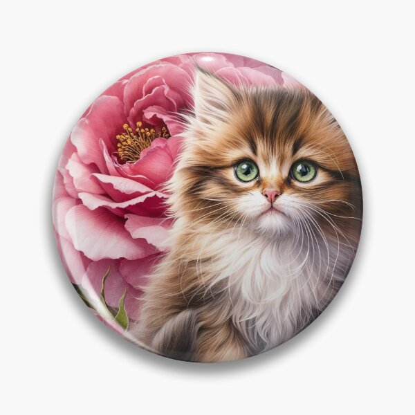 Item preview, Cute pretty cat in the flowers  designed and sold by Chirayu1111.
