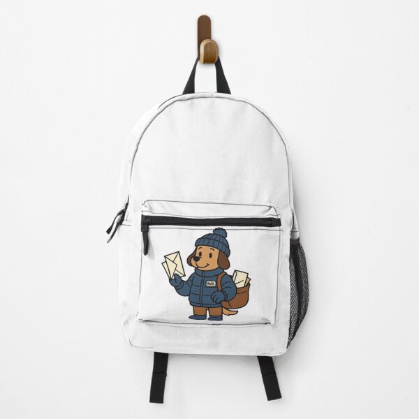 Item preview, Dog Mail Carrier in Puffy Winter Jacket – Cute Winter Job Animal designed and sold by Confuzz1ed.