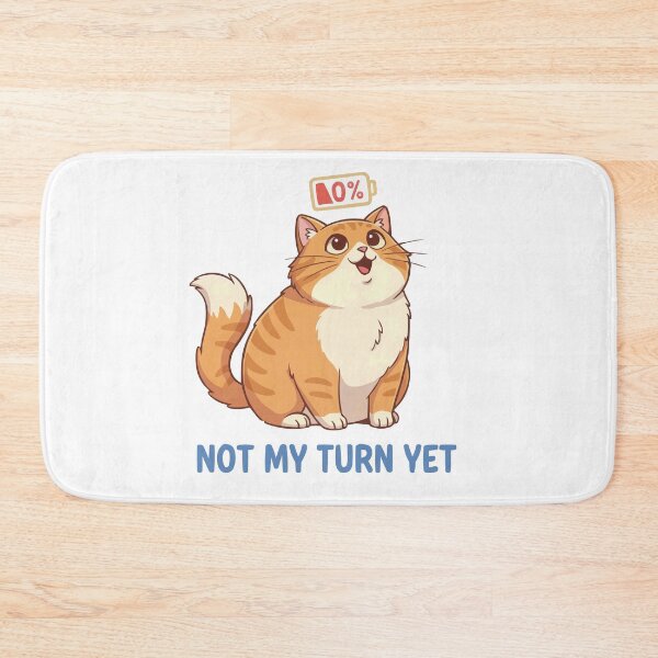 Item preview, Not My Turn With The Brain Cell - Orange Cat Meme designed and sold by Petzzz.