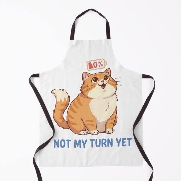 Item preview, Not My Turn With The Brain Cell - Orange Cat Meme designed and sold by Petzzz.