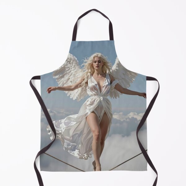 Item preview, Blonde angel in white gown balance sky high designed and sold by CathryneDelamort.