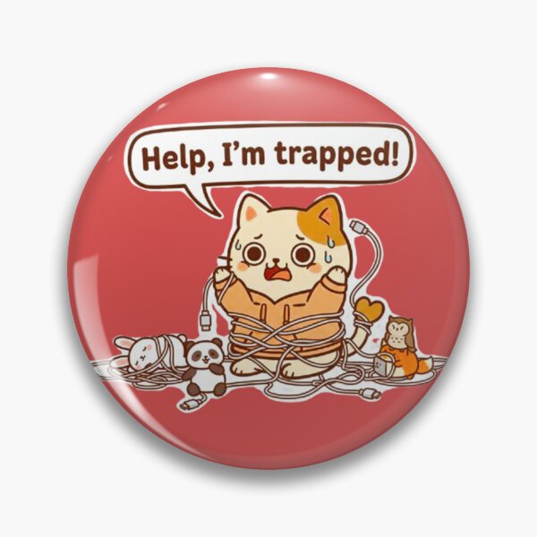 Item preview, Funny Tech Support Cat - Kawaii Animal Squad Charging Mess designed and sold by MT-Hub | Cute Aesthetic Art, Stickers & Phone Cases.