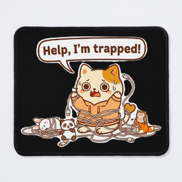 Item preview, Funny Tech Support Cat - Kawaii Animal Squad Charging Mess designed and sold by MT-Hub | Cute Aesthetic Art, Stickers & Phone Cases.