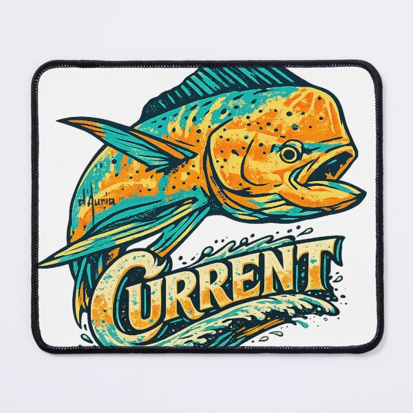 Item preview, CURRENT Mahi Screen Print Graphic designed and sold by Thomas D'Auria.