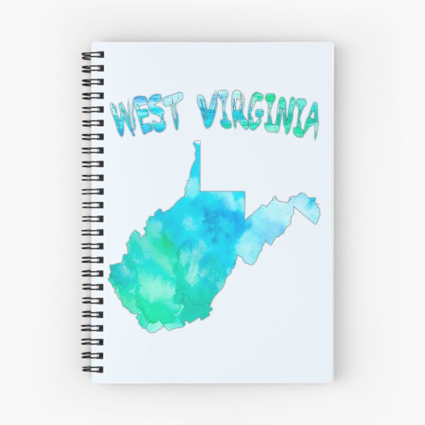Item preview, West Virginia Map Watercolor - Artistic Blue & Green State Pride designed and sold by mashmosh.