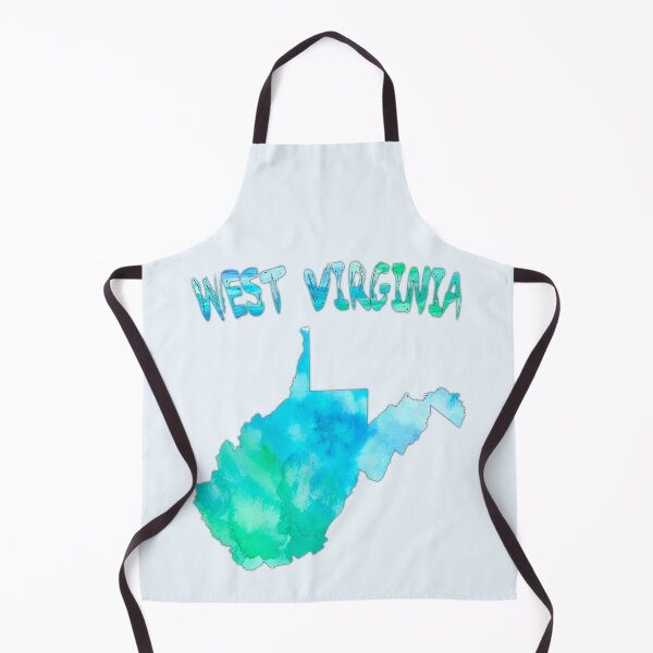 Item preview, West Virginia Map Watercolor - Artistic Blue & Green State Pride designed and sold by mashmosh.