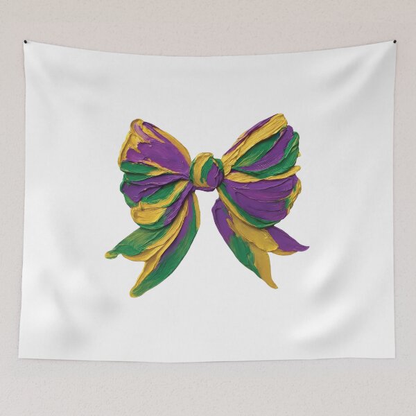 Item preview, Mardi Gras Bow Brushstroke, Mardi Gras Carnival, Mardi Gras 2026 Design, Louisiana Festival New Orleans Carnival  designed and sold by DesignDenDo ⭐⭐⭐⭐⭐.