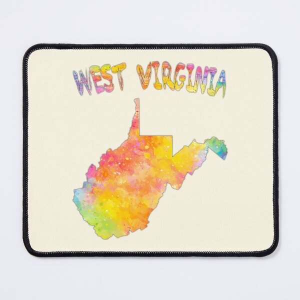 Item preview, West Virginia Map Watercolor Art - Vibrant Colorful State Pride designed and sold by mashmosh.