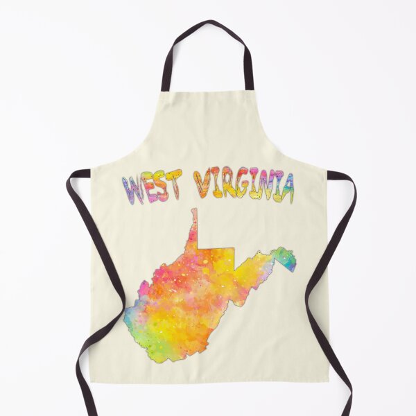 Item preview, West Virginia Map Watercolor Art - Vibrant Colorful State Pride designed and sold by mashmosh.