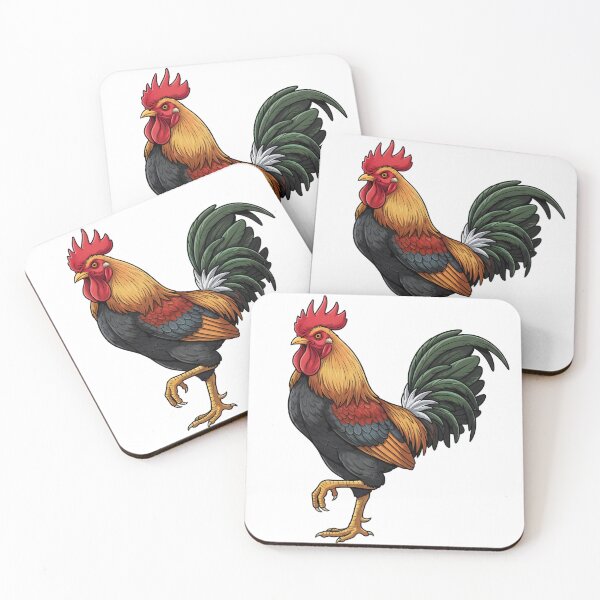 Item preview, Majestic Gamefowl Rooster: Professional Poultry Illustration with Vibrant Plumage designed and sold by VibranPalette.