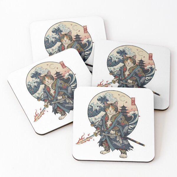 Item preview, The Samurai Cat Gang designed and sold by ZeroZenTokyo.