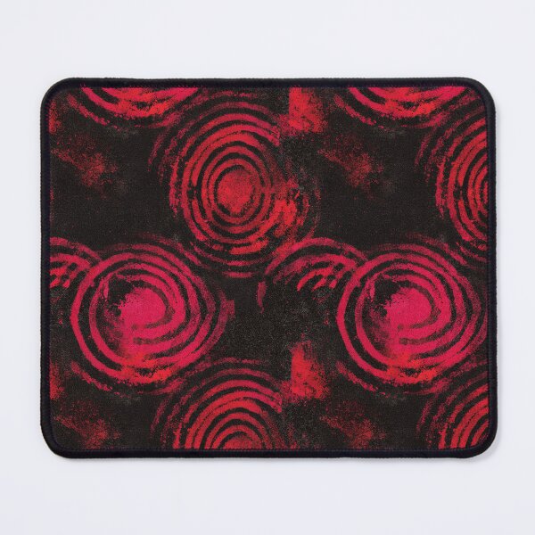 Item preview, Red Grunge Concentric Circle Texture Pattern designed and sold by bubblegoth.