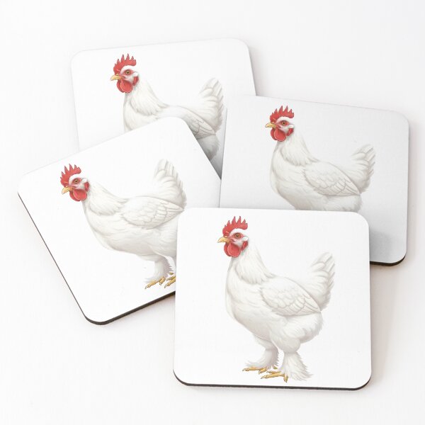 Item preview, Charming White Cochin Hen Illustration: Fluffy-Legged Poultry Art designed and sold by VibranPalette.