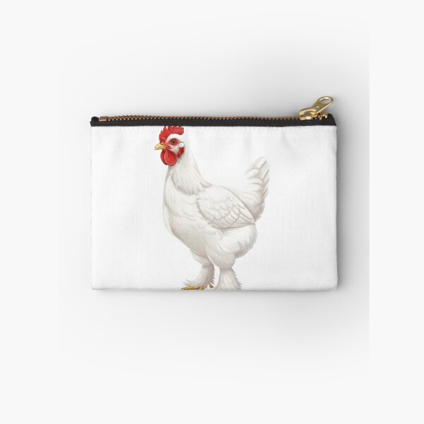 Item preview, Charming White Cochin Hen Illustration: Fluffy-Legged Poultry Art designed and sold by VibranPalette.