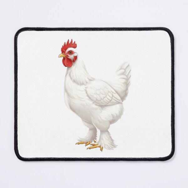 Item preview, Charming White Cochin Hen Illustration: Fluffy-Legged Poultry Art designed and sold by VibranPalette.