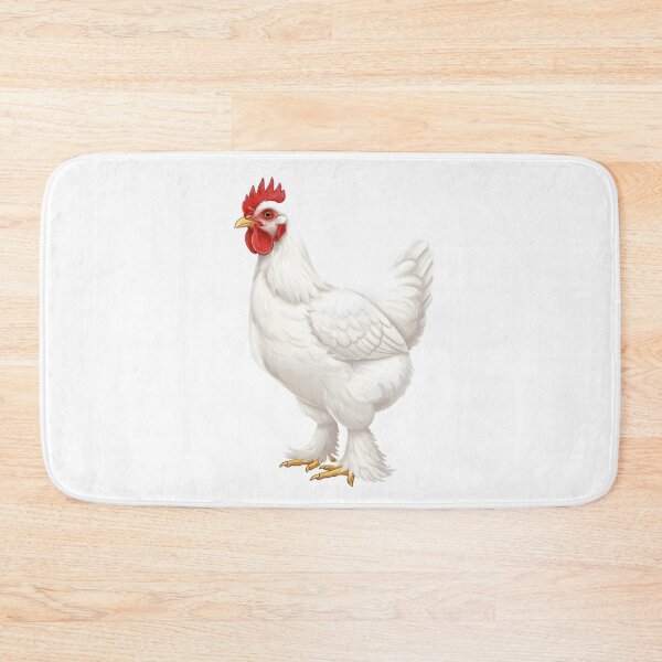 Item preview, Charming White Cochin Hen Illustration: Fluffy-Legged Poultry Art designed and sold by VibranPalette.