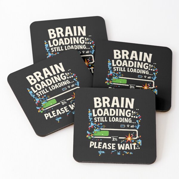 Item preview, Brain Loading... Glitchy Pixel Chaos designed and sold by MKreative Studio.