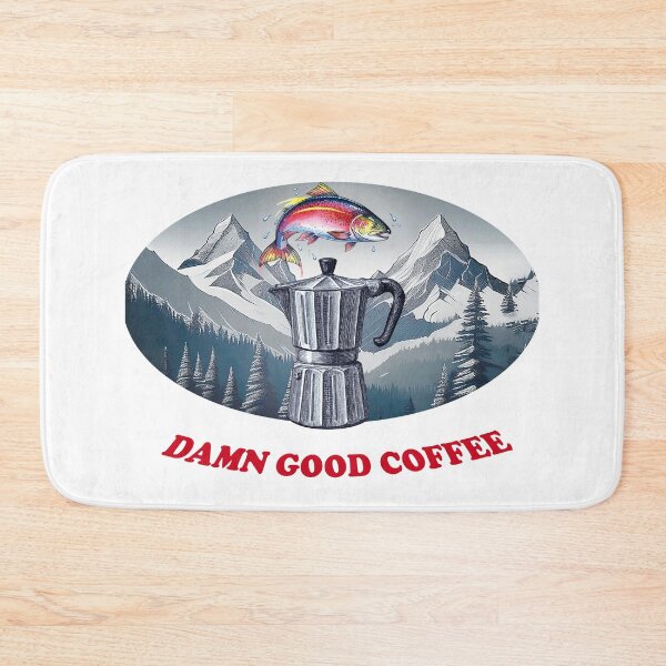 Item preview, Twin Peaks Damn Good Coffee - there's a fish in the perculator designed and sold by woolcos.