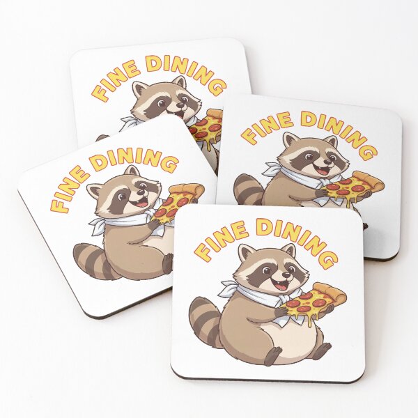 Item preview, Fine Dining Raccoon - Eating Trash Pizza designed and sold by Petzzz.