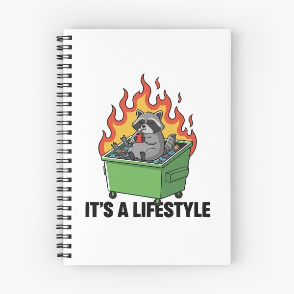 Item preview, This Is Fine - Raccoon In Dumpster Fire designed and sold by Petzzz.