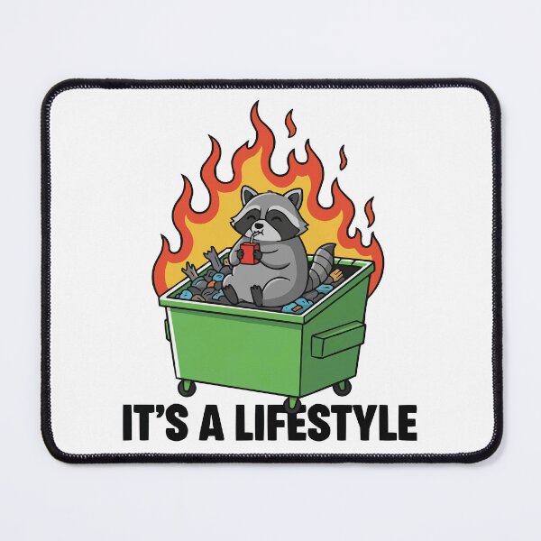 Item preview, This Is Fine - Raccoon In Dumpster Fire designed and sold by Petzzz.