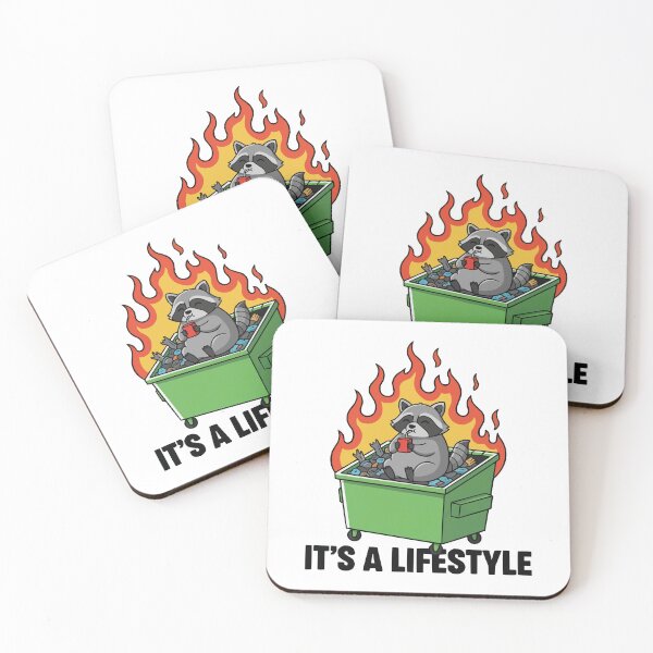 Item preview, This Is Fine - Raccoon In Dumpster Fire designed and sold by Petzzz.