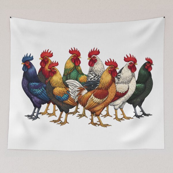 Item preview, Elite Gamefowl Collection: Diverse Roosters and Poultry Illustration Pack designed and sold by VibranPalette.