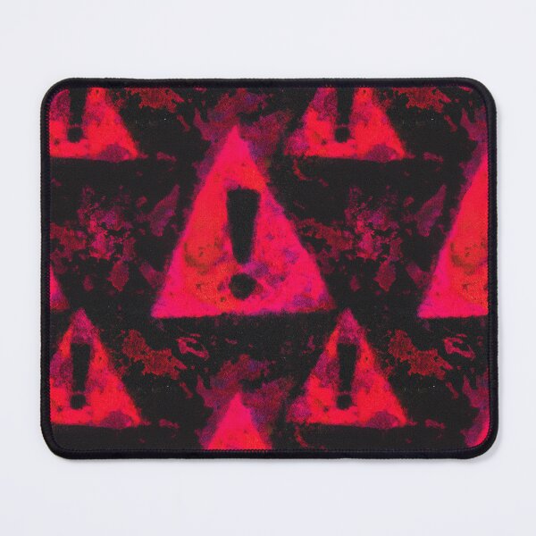 Item preview, Neon Grunge Warning Triangle Texture Pattern designed and sold by bubblegoth.