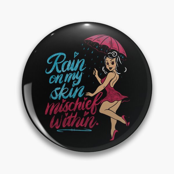 Item preview, Rain on My Skin, Mischief Within - PNW Rain Pinup Girl designed and sold by Urban Muse And Sultry Hues.