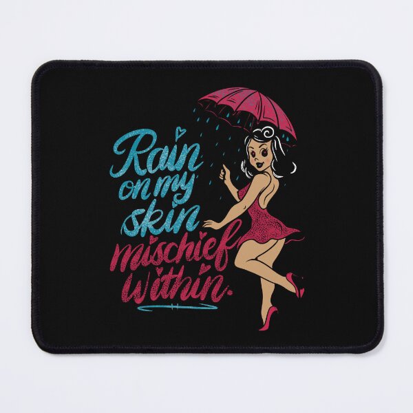 Item preview, Rain on My Skin, Mischief Within - PNW Rain Pinup Girl designed and sold by Urban Muse And Sultry Hues.