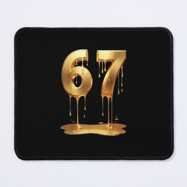Item preview, 67 Gold Drip Six Seven Funny Gen Alpha Meme designed and sold by MatherFisher.